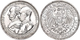 3 Mark, 1915, Friedrich Franz IV., Zur Jahrhundertfeier Des Großherzogtums, F. St., Katalog: J. 88 3... - Sonstige & Ohne Zuordnung