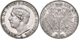 Taler, 1870, Günther Friedrich Carl II., AKS 38, J. 75, Vz.  VzThaler, 1870, Günther Friedrich Carl... - Sonstige & Ohne Zuordnung