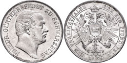 Taler, 1866, Friedrich Günther, AKS 13, J. 56, Vz.  VzThaler, 1866, Friedrich Günther, Picture... - Sonstige & Ohne Zuordnung