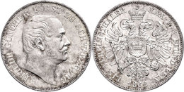 Taler, 1862, Friedrich Günther, AKS 12, Kl. Rf., Vz+.  Thaler, 1862, Friedrich Günther, Picture... - Sonstige & Ohne Zuordnung