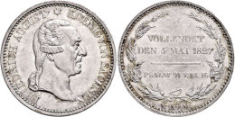 Taler, 1827, Friedrich August I., Rand: SEGEN DES BERGBAUS, AKS 56, J. 45, Kl. Rf., Vz.  VzThaler, 1827,... - Sonstige & Ohne Zuordnung