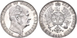 Taler, 1861, Friedrich Wilhelm IV., AKS 78, J. 84, Wz. Kratzer, PP.  PPThaler, 1861, Friedrich Wilhelm IV.,... - Sonstige & Ohne Zuordnung