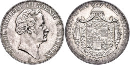 Doppeltaler, 1840, Friedrich Wilhelm III., AKS 9, J. 64, Kl. Rf., Vz.  VzDouble Taler, 1840, Friedrich Wilhelm... - Sonstige & Ohne Zuordnung