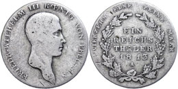 Taler, 1813, A, Friedrich Wilhelm III., AKS 11, J. 33, Min. Berieben, S.  SThaler, 1813, A, Friedrich Wilhelm... - Sonstige & Ohne Zuordnung