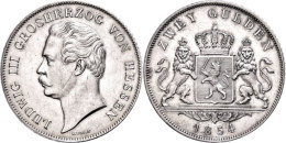 Doppelgulden, 1854, Ludwig II., AKS 121, J. 51, Kl. Kr. Auf Avers, Vz+.  VzDouble Guilder, 1854, Ludwig II.,... - Sonstige & Ohne Zuordnung