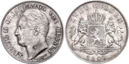 Doppelgulden, 1846, Ludwig II., AKS 101, J. 42, Kl. Rf., Vz-st.  Vz-stDouble Guilder, 1846, Ludwig II., Picture... - Sonstige & Ohne Zuordnung