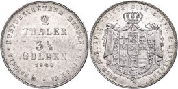 Doppeltaler, 1840, Wilhelm II., AKS 43, J. 33, Randfehler, Avers Vz, Revers Ss-vz.  Double Taler, 1840, Wilhelm... - Sonstige & Ohne Zuordnung