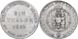 Taler, 1832, Wilhelm II., AKS 46, J. 32, Kl. Rf., S-ss.  S-ssThaler, 1832, Wilhelm II., Picture Postcards 46,... - Sonstige & Ohne Zuordnung