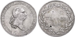 Taler, 1819, Wilhelm I., AKS 5, J. 12, Rand Etwas Bearbeitet, Kl. Schrötlingsfehler, Ss.  SsThaler, 1819,... - Sonstige & Ohne Zuordnung