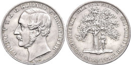 Taler, 1865, Georg V., Upstalsboom, AKS 162, J. 100, Wz. Rf., F. Vz.  Thaler, 1865, Georg V., Upstalsboom,... - Sonstige & Ohne Zuordnung