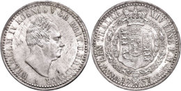 Taler, 1837, Wilhelm IV., AKS 64, J. 52, Berieben/Kratzer, Avers Vz, Revers F. St.  Thaler, 1837, Wilhelm IV.,... - Sonstige & Ohne Zuordnung