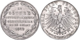 Doppeltaler, 1849, Goethes Geburtstag, AKS 41, J. 48, Kl. Rf., Vz.  VzDouble Taler, 1849, Goethes Birthday,... - Sonstige & Ohne Zuordnung