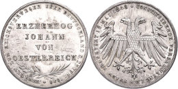 Doppelgulden, 1848, Johann Von Österreich, AKS 39, J. 46, Kl. Rf., Vz+.  Double Guilder, 1848, Johann From... - Other & Unclassified