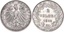 Doppelgulden, 1846, AKS 5, J. 28, Vz.  VzDouble Guilder, 1846, Picture Postcards 5, J. 28, Extremley Fine  Vz - Sonstige & Ohne Zuordnung