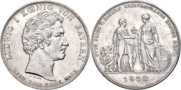 Geschichtstaler, 1832, Ludwig I., Otto Prinz V. Bayern - Griechenlands 1. König, AKS 127, J. 42, Etwas... - Other & Unclassified