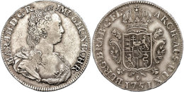 Dukaton, 1751, Maria Theresia, Antwerpen, Eypeltauer 416, Dav. 1280, Ss.  SsDukaton, 1751, Maria Theresia,... - Austria