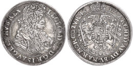 1/2 Taler, 1699, Leopold I., Kremnitz, Herinek 849, Ss.  Ss1 / 2 Thaler, 1699, Leopold I., Kremnitz, Herinek... - Oesterreich