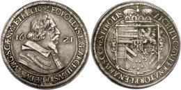 Taler, 1621, Leopold V., Hall, Dav. 3330, Schrötlingsfehler, Ss+.  SsThaler, 1621, Leopold V., Hall, Dav.... - Oesterreich