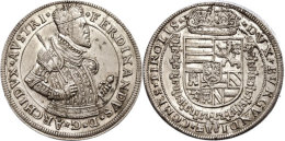 Taler, O.J. (1564-1595), Ferdinand II., Hall, Dav. 8101, F. St.  Thaler, O. J. (1564-1595), Ferdinand II.,... - Oesterreich