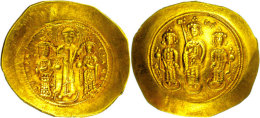 Romanus IV. Diogenes, 1068-1071, Gold Histamenon Nomisma (4,40g), Konstantinopel. Av: Christus, Romanus Und Eudocia... - Byzantinische Münzen