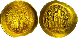 Romanus IV. Diogenes, 1068-1071, Gold Histamenon Nomisma (4,38g), Konstantinopel. Av: Christus, Romanus Und Eudocia... - Byzantinische Münzen