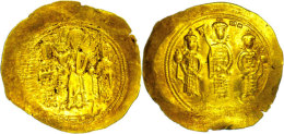 Romanus IV. Diogenes, 1068-1071, Gold Histamenon Nomisma (4,34g), Konstantinopel. Av: Christus, Romanus Und Eudocia... - Byzantinische Münzen