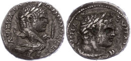 Phönizien, Tyros, Tetradrachme (12,81g), Caracalla, 213-217. Av: Kopf Nach Rechts, Rechts Keule, Darunter... - Röm. Provinz
