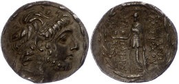 Tetradrachme (16,32g), Antiochos IX., 114/113-112 V. Chr. Av: Kopf Nach Rechts. Rev: Stehende Athena Nach Links. SC... - Unclassified