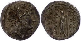 Ptolemais, Tetradrachme (16,25g), Antiochos VIII., 121-113 V. Chr. Av: Kopf Nach Rechts. Rev: Stehender Zeus... - Ohne Zuordnung