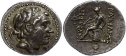 Drachme (4,09g), 175-164 V. Chr., Antiochus IV..Av: Kopf Nach Rechts. Rev: Apollon Auf Omphalos Nach Links. Ss. ... - Ohne Zuordnung