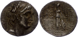 Damaskus, Tetradrachme (16,40g), Antiochos VII., 138-129 V. Chr. Av: Kopf Nach Rechts. Rev: Stehende Athena Nach... - Ohne Zuordnung