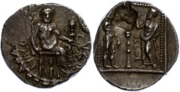 Tarsos, Stater (10,84g), 378-362 V. Chr.. Av: Baaltars Sitzt Links Mit Weintraube, Ähre Und Zepter, Daneben... - Ohne Zuordnung