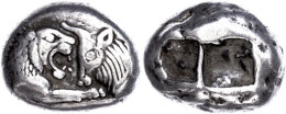 Stater (10,63g), 561-546 V. Chr., Kroisos, Sardeis. Av: Löwen Und Stierprotome Einander Gegenüber. Rev:... - Unclassified