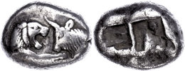 Stater (10,51g), 561-546 V. Chr., Kroisos, Sardeis. Av: Löwen Und Stierprotome Einander Gegenüber. Rev:... - Ohne Zuordnung