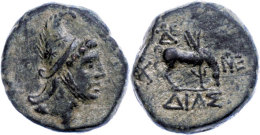 Dia, Ae (11,93g), Ca. 120-63 V. Chr. Av: Perseuskopf Mit Stern Auf Dem Helm Nach Rechts. Rev: Pegasus Nach Rechts.... - Non Classés