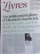 Libération Supplément Livres 8 Pages Du 27/03/14 : E. Hardwick / Le Clezio / Cortazar  / G. Bolero - Journaux Anciens - Avant 1800