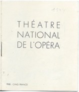 Mini-Programme/Théâtre National De L'Opéra/Othello/VERDI/ En Français Et En Allemand/1944         PROG101 - Programmes