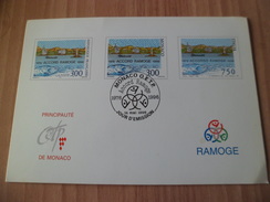Carte Souvenir OETP De Monaco émission Commune Accord RAMOGE France Monaco Italie Le 14 Mai 1996   TB - Covers & Documents