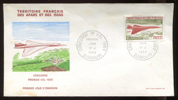 Afars Et Des Issas- 1 Jour - Concorde - 1er Vol - Storia Postale