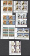 (B367-50) Greece 2001 Anniversaries And Events Set MNH In Blocks Of 4 - Nuovi