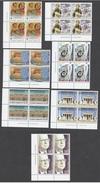 (B367-50) Greece 2001 Anniversaries And Events Set MNH In Blocks Of 4 - Ungebraucht