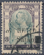 Stamp THAILAND,SIAM 1909 3s On 3a Used Lot#91 - Siam