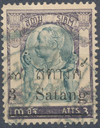 Stamp THAILAND,SIAM 1909 3s On 3a Used Lot#105 - Siam