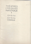 Programme/Théâtres Lyriques Nationaux/Opéra Comique/Palais De Chaillot/Gala Chorégraphiques/Serge Lifar/1951   PROG112 - Programas