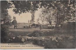 CPA Jeu De Boules Pétanque LUGENAY Rhône écrite - Jeux Régionaux