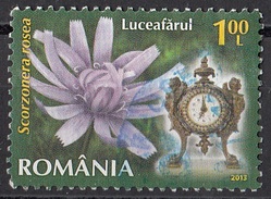 Romania 2013 Fiori Flowers Scorzonera Rosea Used Viaggiato - Used Stamps