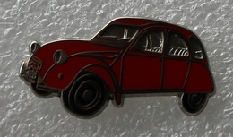 Pin's Citroën 2 CV . Rouge - Citroën