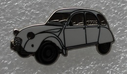 Pin's Citroën 2 CV . Blanche - Citroën