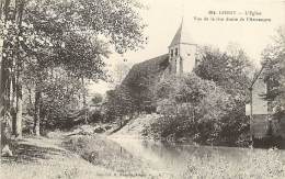 CHENY EGLISE VUE DE LA RIVE DROITE DE L'ARMANCON - Cheny