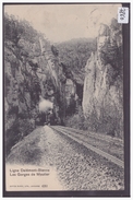 LIGNE DELEMONT BIENNE - TRAIN DANS LES GORGES DE MOUTIER - BAHN - TB - Delémont